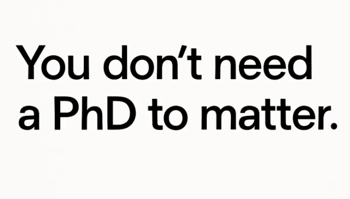 When a Master’s is Enough