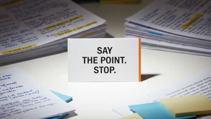 Stop over-explaining in interviews